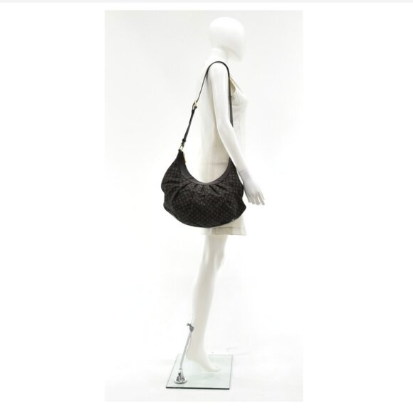 Louis Vuitton Hobo Croissant Moon Sling Bag - Brown Monogram Logo Cross Body - Picture 10 of 10